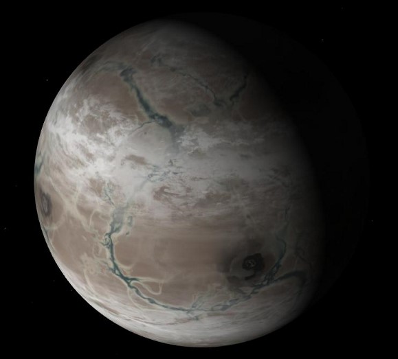 Kepler-452 b - A potentially rocky world, larger than Earth